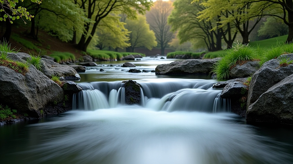 Traditional weir pool showing natural water flow and stone structure in Kerry